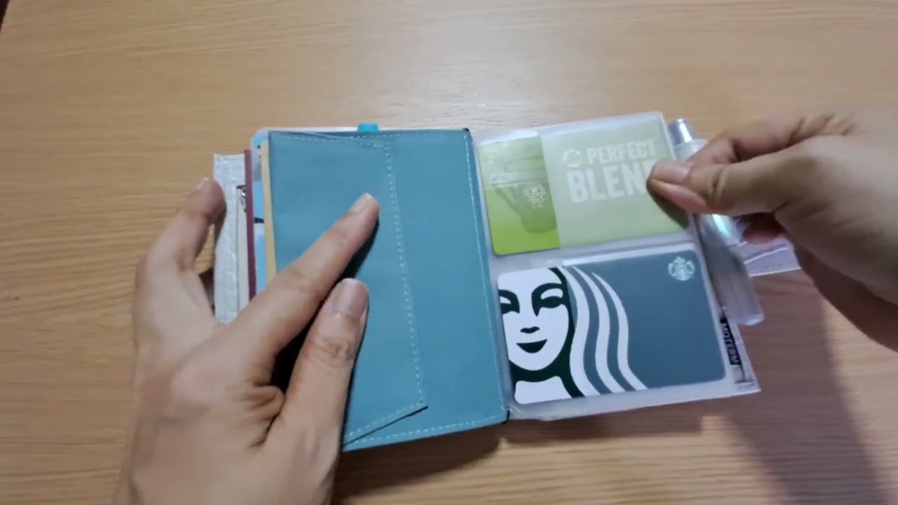 Amateur Video: Moterm Companion Passport Size Pearl Croc Minimalist Planner-Wallet Set up