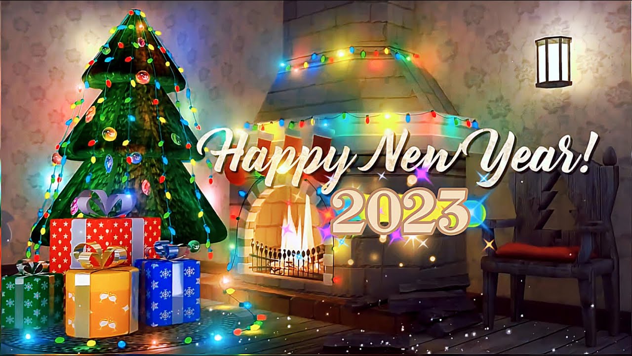 3D Animation Christmas Card Template-Happy New Year 2023 🎄🎅 no copyright 🎅🎄☃️🎊