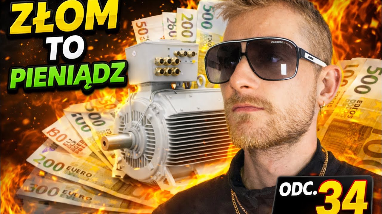 #34 Złom to pieniądz/600Kg Silnik 75Kw #ScrapMetalMichael