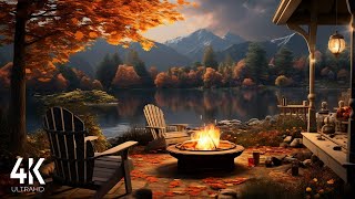 Nature's Fall Symphony: 4K Relaxation Video with Calming Autumn Ambiance!!!🍂💐🍁💤🌼♥️🏕️