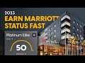 Earn marriott status the easy way  2023 promotion