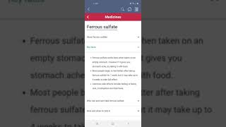 Polypharmacy: manage medicines.  Medicines A-Z demonstration. screenshot 4
