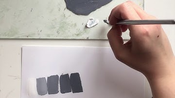 Acrylic Sketchbook Exercise #1: Acrylic Value Scale