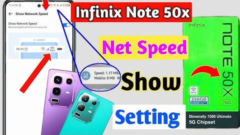 Infinix note 50x net speed setting  | how to show net speed in infinix note 50x 5g/net speed on kare