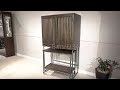 Home bar cabinet with a bar cart at home bars usa