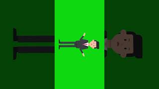Confused Businessman Green Screen Animation For Editing And Content Creation.