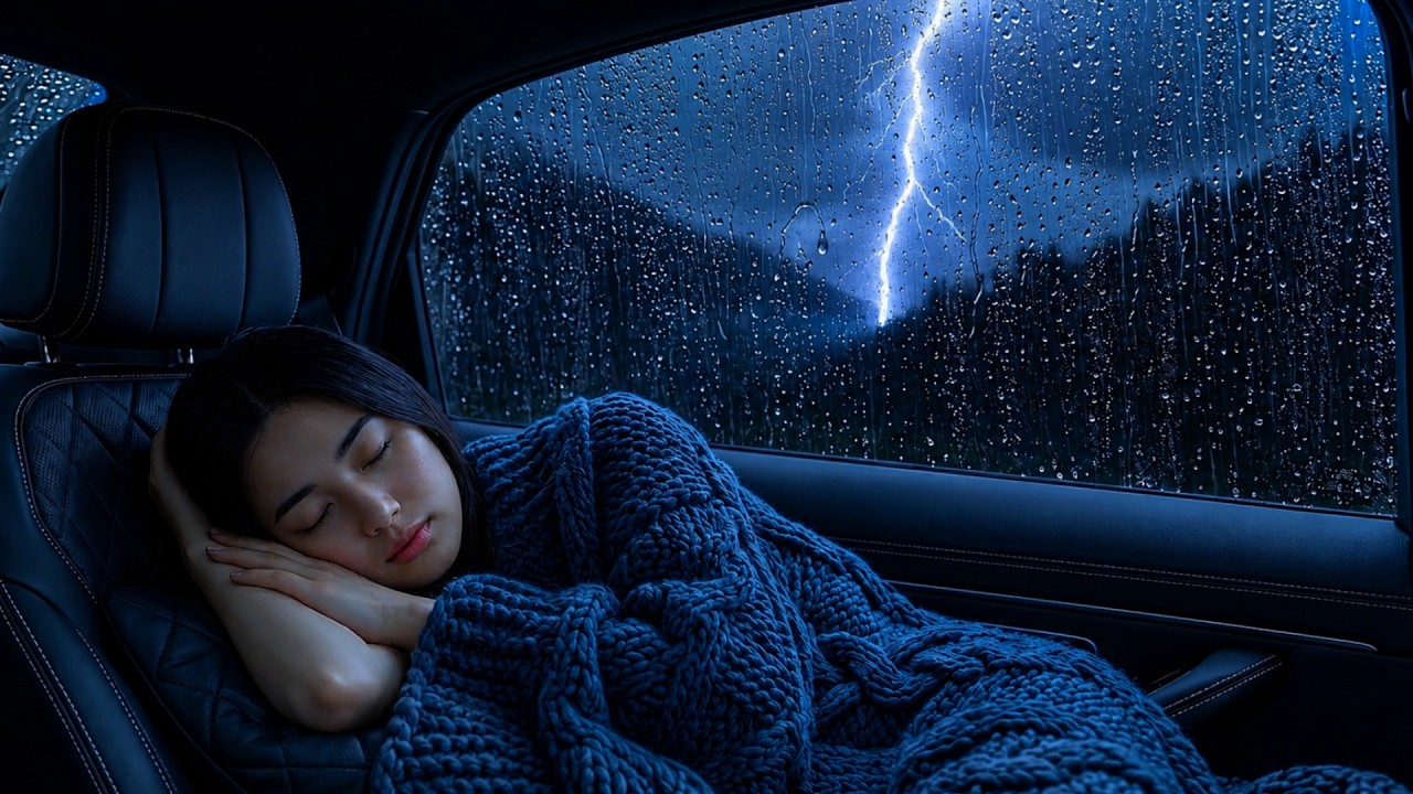 Rain Sounds with Thunderstorm for Deep Sleep | Fall Asleep Naturally and Ease Insomnia Tonight