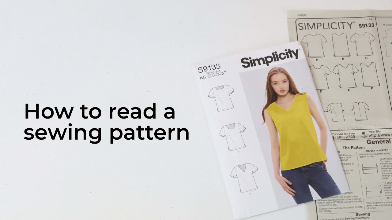 How to read a sewing pattern 