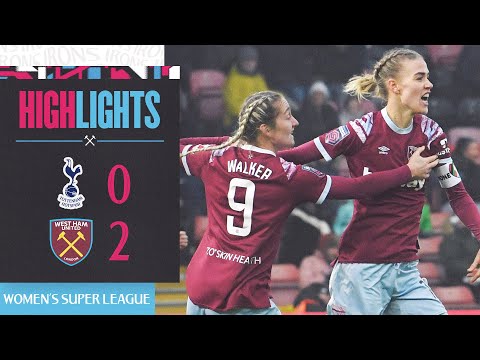 Tottenham Hotspur 0-2 West Ham | Hammers Victorious Against Spurs | Women's Super League Highlights