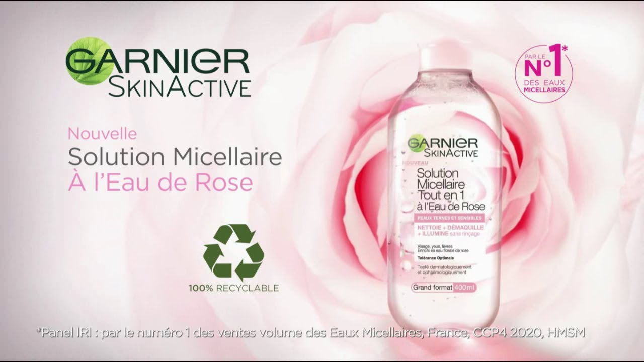 Eau Micellaire Démaquillante à l'Eau de Rose Peaux Ternes