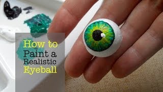 ART LESSON - How to Paint a Realistic Eyeball