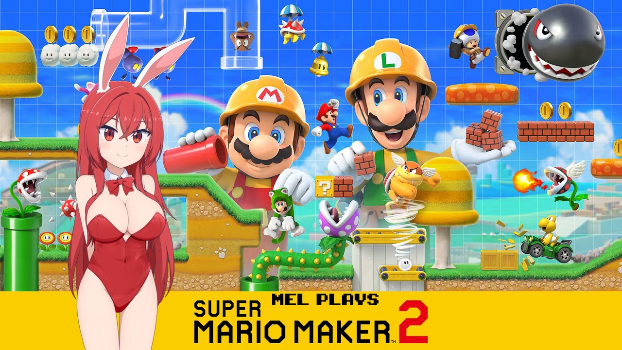HAPPY MAR10 DAY 🎊 Mel Plays 🎮 Super Mario Maker 2 🐰 LIVE w/Chat 💬