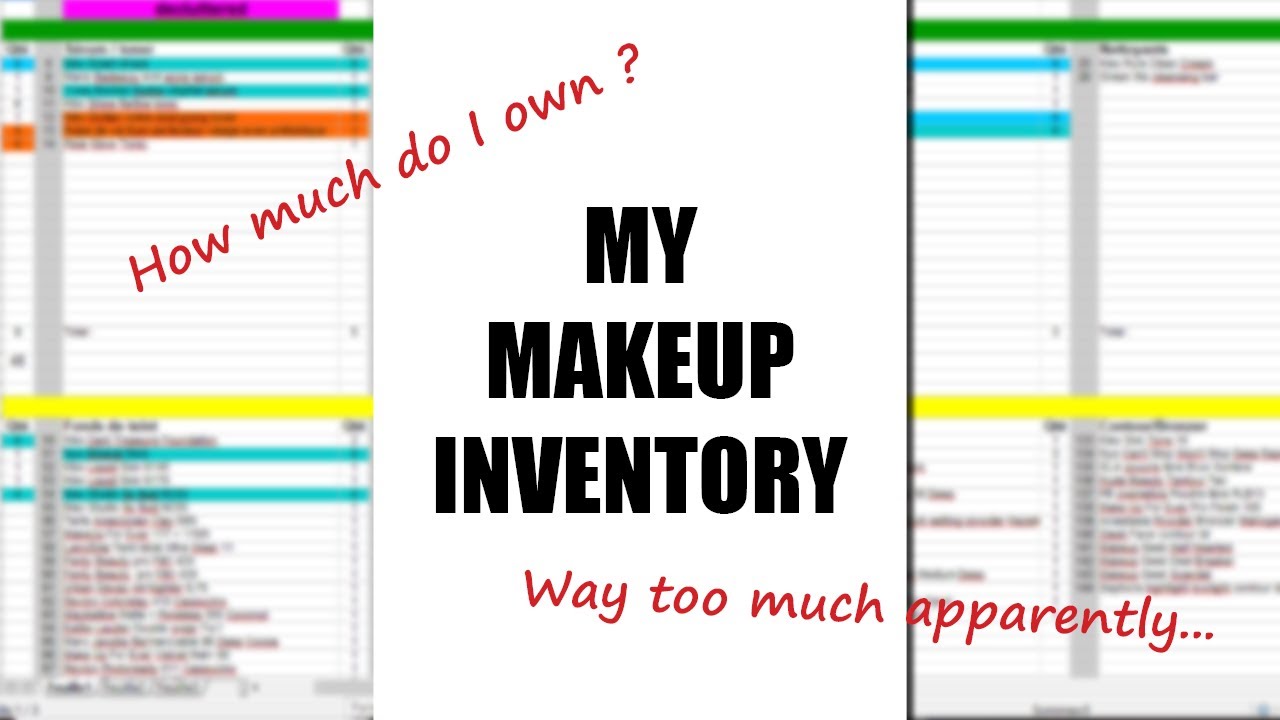 My Beauty/Makeup Inventory March 2020 YouTube