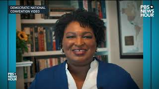 Watch Stacey Abrams Full Speech At The 2020 Democratic National Convention 2020 Dnc Night 2