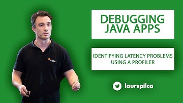 Identifying latency problems in a Java app using a profiler