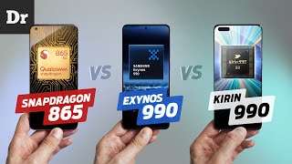 SNAPDRAGON 865 vs EXYNOS 990 vs KIRIN 990: Кто МОЩНЕЕ?