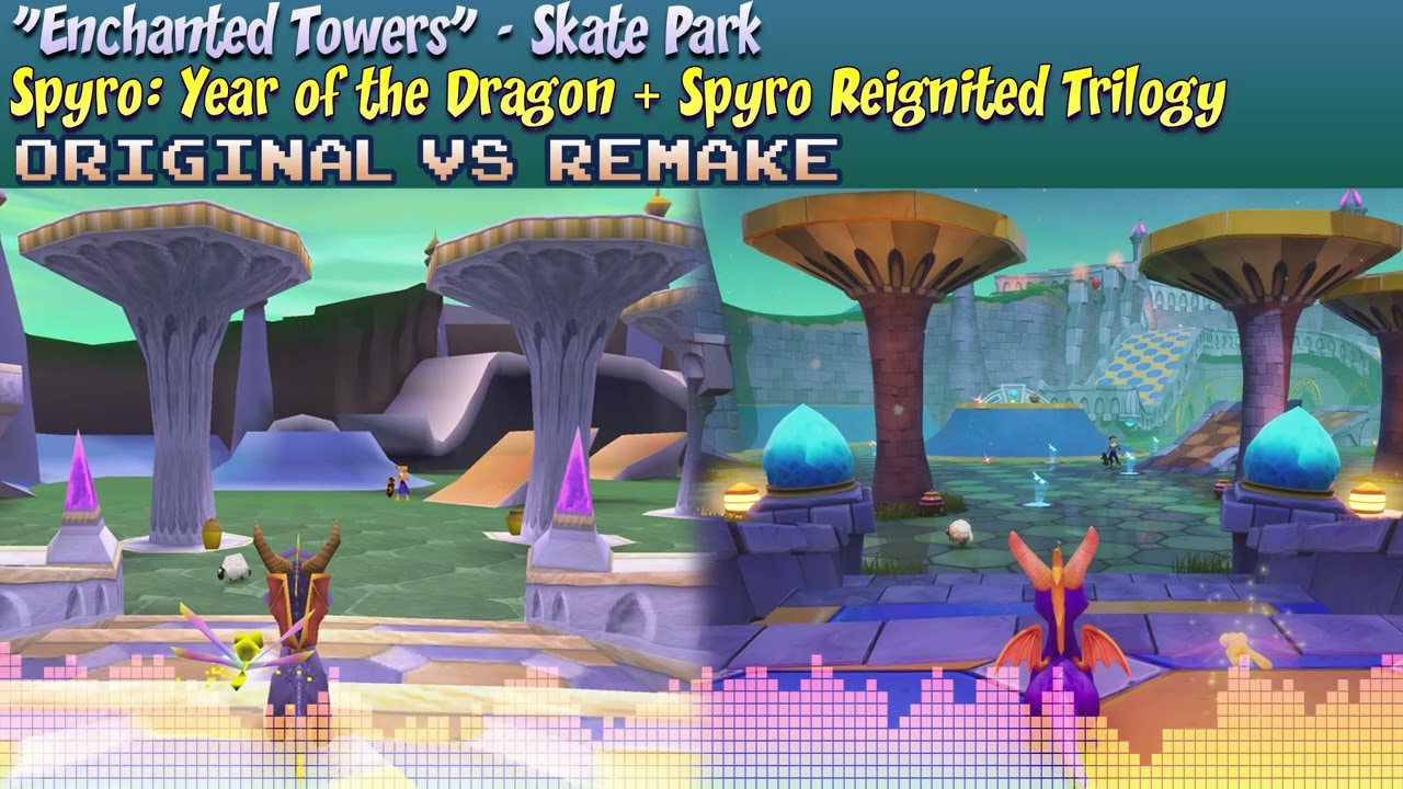 ♠ [Original + Reignited Trilogy] Spyro 3 MASHUP — Enchanted Towers (Skate Park)