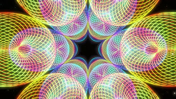 Neon Orb Abstract VJ Loop Tunnel Amazing Party Visuals 4K Long Screensaver || Wallpaper