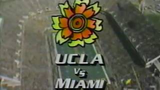 1985 Fiesta Bowl  -- UCLA 39 Miami 37