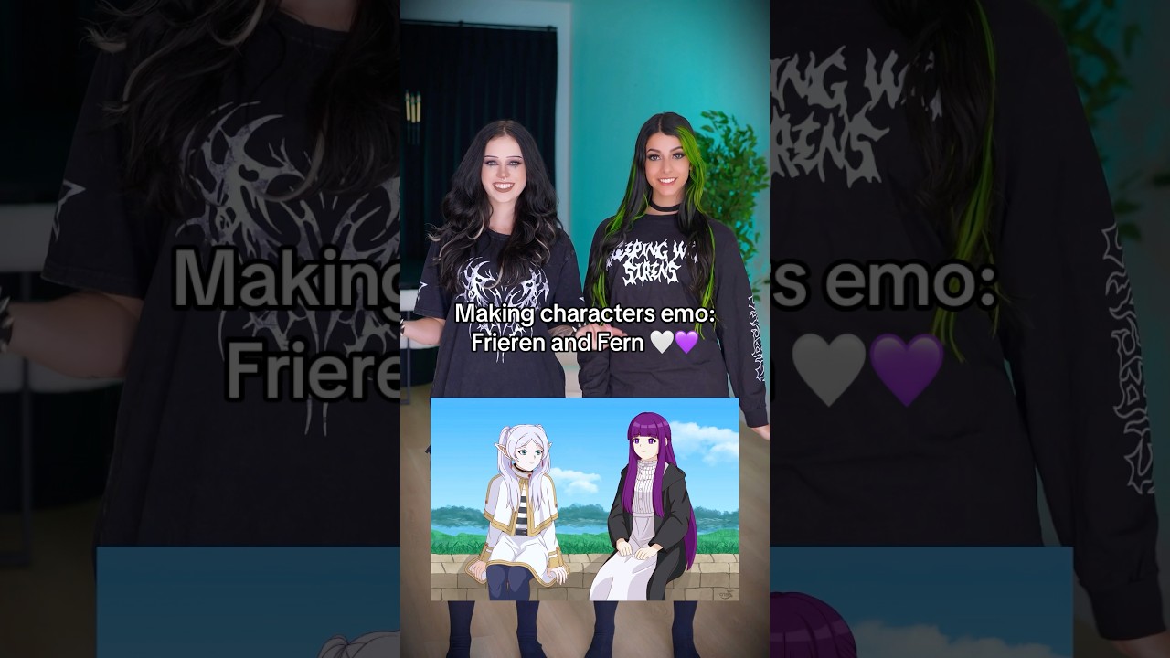 how did we do? 🖤 #foryou #cosplay #gothclub #helpmemakethismakesense #frieren #anime #emo #trending