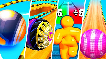 Action Balls vs Going Balls vs Tall Man Run vs Sky Ball Jump - Android, IOS gameplay