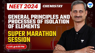 General Principles & Processes of Isolation of Elements | Super Marathon Session for NEET 2024 -25