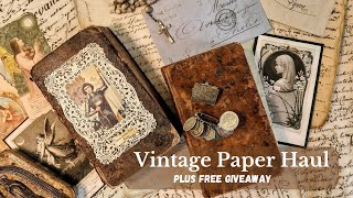Vintage Paper Haul: What's New in the Studio + Giveaway
