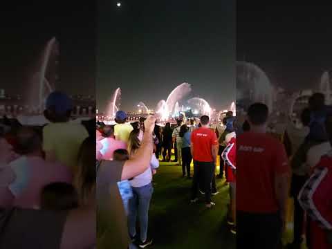 Dubai festival city fountain and laser show 2020