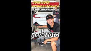 2018-2019 Hyundai Sonata Rear Bumper Removal!  FAST and EASY