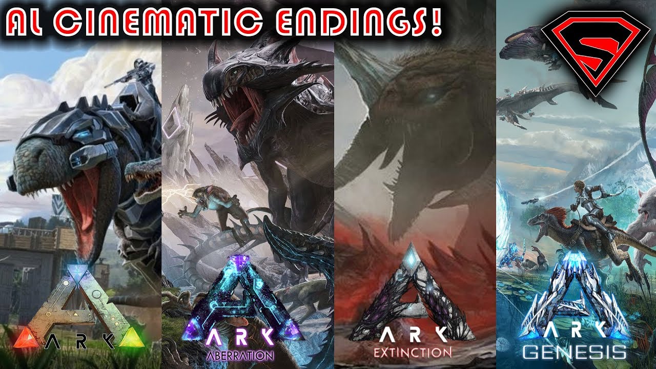 Ark All Cinematic Endings The Story So Far Updated To Include Ark Genesis Youtube