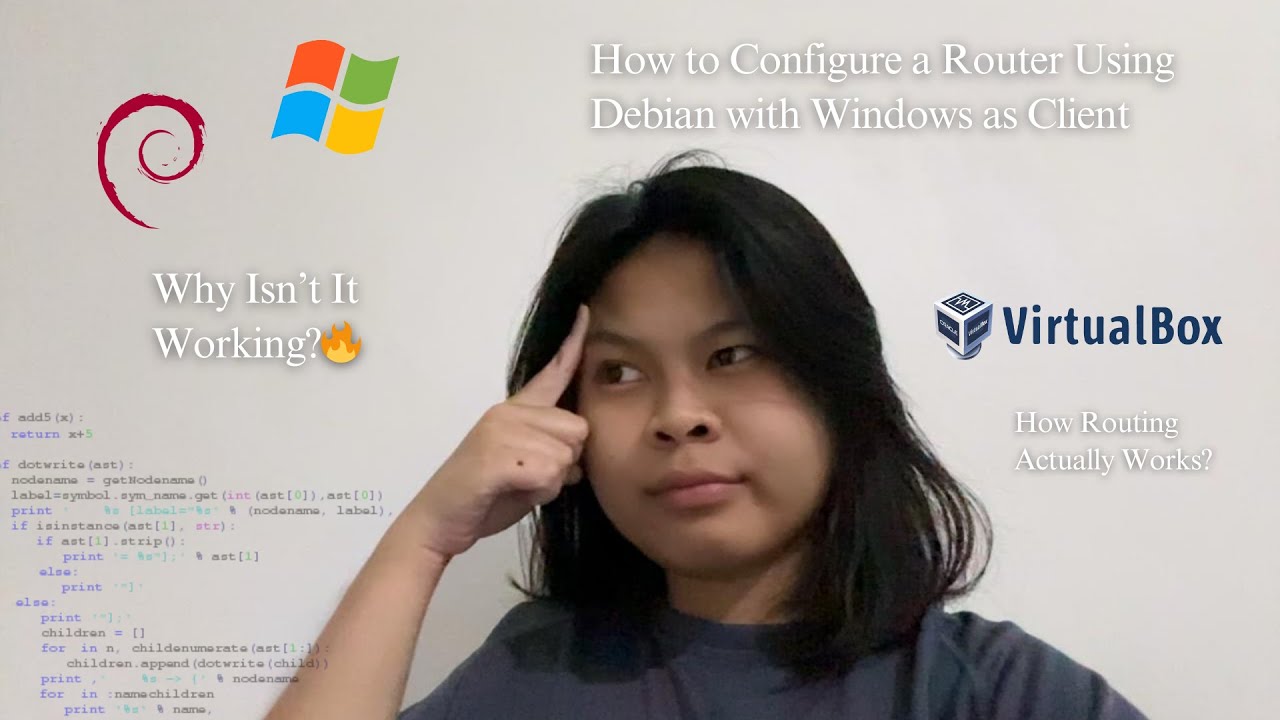 How to Configure a Router Using Debian with Windows as Client - YouTube