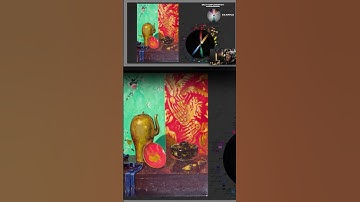 Wow ! Cross Complementary Colors 👀Check it out  #oilpainting #colorharmony