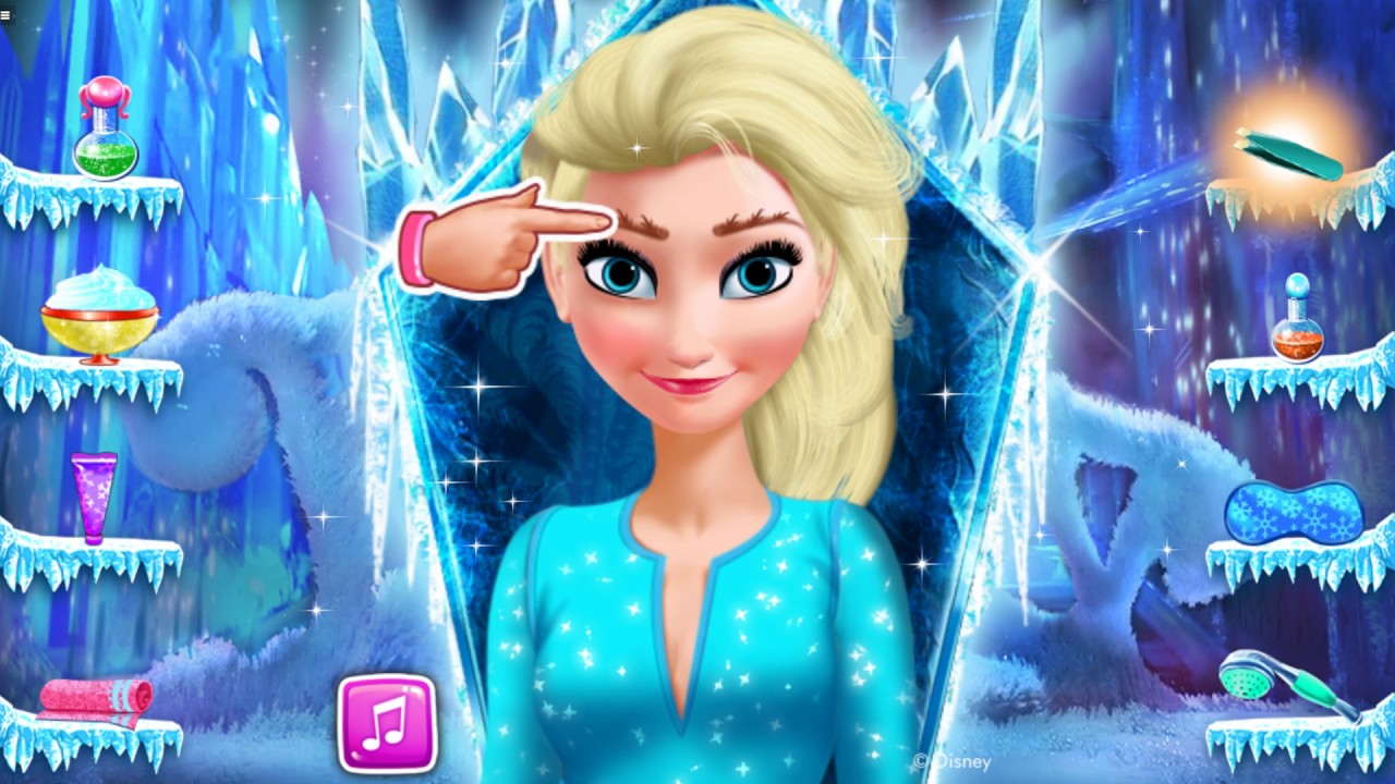ELSA MAKEOVER Frozen girl games YouTube