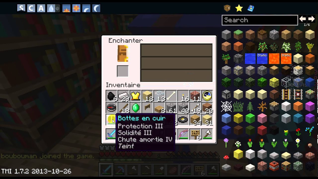 Minecraft - comment dupliquer un objet - YouTube