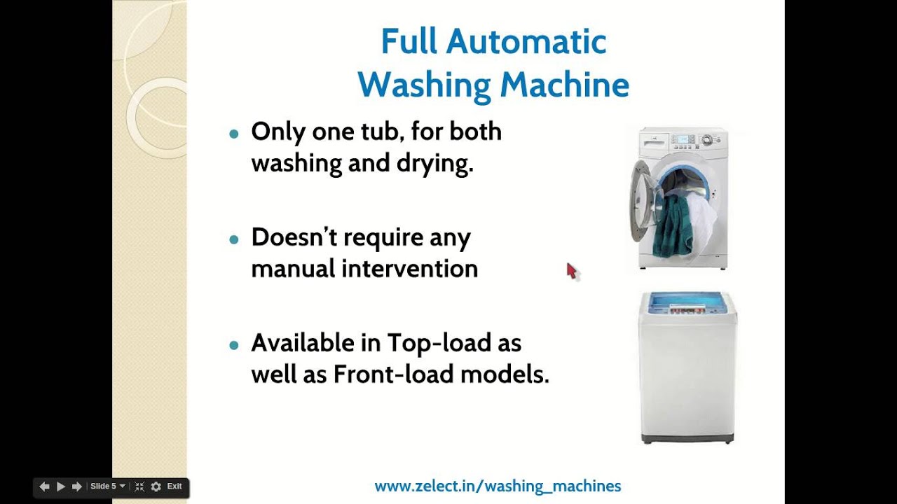 Semi automatic washing machine vs fully automatic washing machine - YouTube