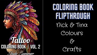 FLIPTHROUGH: Tattoo COLORING BOOK VOL 2 Jade Summer