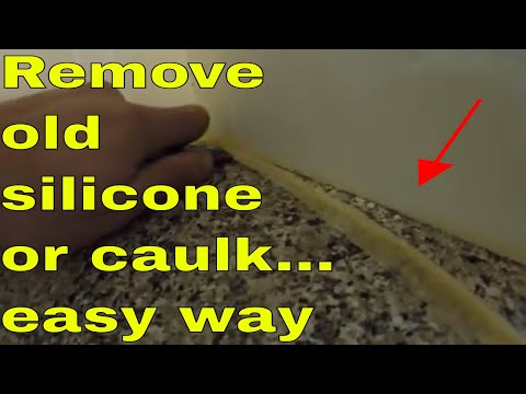 How to remove old caulking and silicone sealant