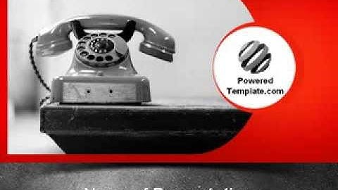 Old Fashioned Telephone PowerPoint Template by PoweredTemplate.com