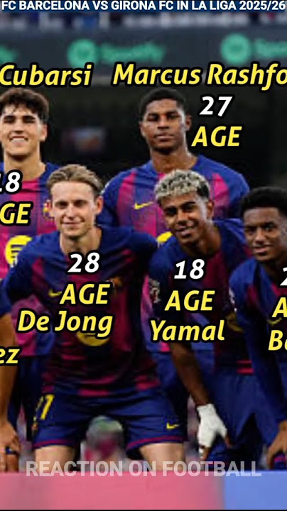 FC Barcelona 2 - 1 Girona Won The Match In La Liga 2025/26 Season 😱 Football Players Current Age 🔥