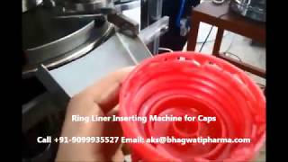cap with Ring assembly machine, Ring cap liner machine
