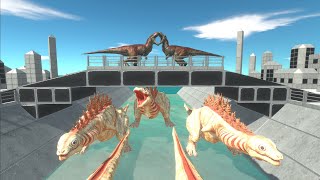 Dinosaur Fighting Itself Above Shin Godzilla Kamata Kun - Animal Revolt Battle Simulator