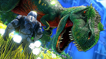 Taming A POWERFUL Level 290 T-REX! | ARK GENESIS Part 2 #13