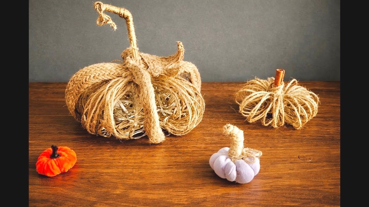 KOLAY DEKORATİF  KABAKLAR NASIL YAPILIR?  / 4 IDEAS FOR MAKING DECORATIVE PUMPKINS