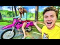 Surprising Liz with a Dirt bike!!