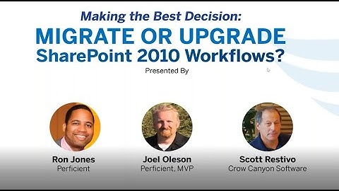 Migrating Off SharePoint 2010 Workflows On Microsoft Office 365 Webinar