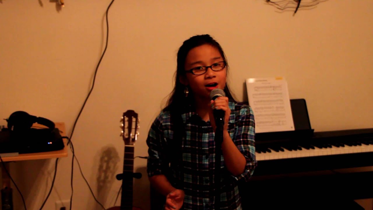 Imagine - John Lennon (Beatles) Cover 9 year old Dominique Dy practicing for school talent show 2011
