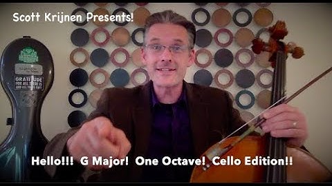 How to Play the One Octave G Major Scale on the Cello!! Woot!! You are the success!!