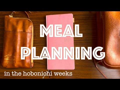 How I use the Hobonichi weeks for meal planning functional and realistic plan with me