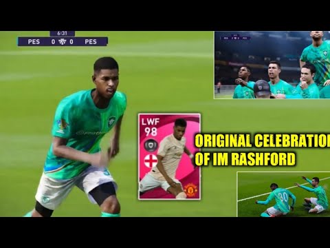 Iconic Moment M. Rashford Goal Celebration In Pes 2021