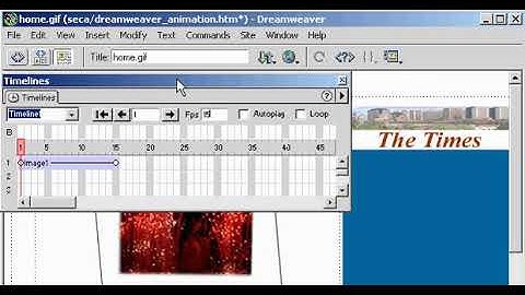 [TUTORIAL DREAMWEAVER ] animation